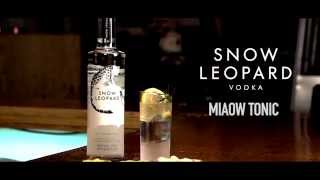 Easy Mix Cocktail Recipe HOW TO MIX quotMIAOW TONICquot Snow Leopard Vodka [upl. by Winson]