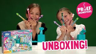 Proefmonsters unboxen Clementoni Creatief Pennenlab [upl. by Roosnam]