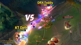 KT Deft Lucian VS DRX Teddy Aphelios [upl. by Rhine470]