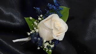 How to make a single rose boutonniere [upl. by Sacks]