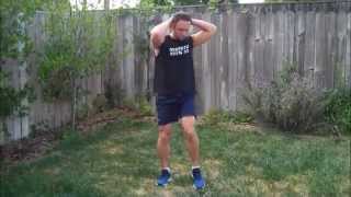 Strength Stack 52  standing cross knee raise body weight exercises [upl. by Burrill]