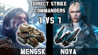 Mengsk vs Nova  who need bio Raven op  Direct Strike Commanders 1vs1 [upl. by Htnamas]