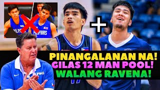 JUST IN GILAS 12 MAN POOL NILABAS NA NI TIM CONE MALAKAS TO KAI SOTTO KQ JMF EDU [upl. by Pressman]