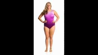 Longitude Brians Ombre Plus Size High Neck One Piece  SwimOutletcom [upl. by Bertila407]