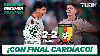 Resumen y goles  México 22 Camerún  Amsitoso Internacional 2023  TUDN [upl. by Vescuso]