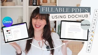 Create Fillable and Signable PDFS for FREE with Canva and Dochub [upl. by Bolton227]