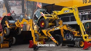 JCB Dancing Diggers at Bauma 2016 [upl. by Kinemod]