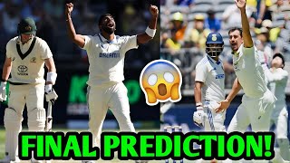 FINAL PREDICTION by Cricketers on India Vs Australia BGT 🔥 IND vs AUS 1st Test Cricket News Facts [upl. by Noskcire]