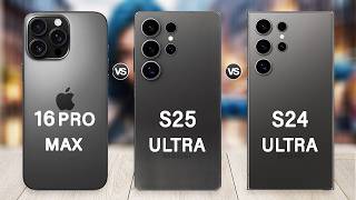 Samsung Galaxy S25 Ultra Vs iPhone 16 Pro Max Vs Samsung S24 Ultra  S25 Ultra Specs Review [upl. by Darrick181]