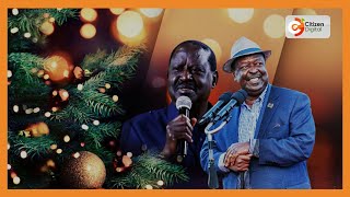 Raila Odinga attends Christmas church service in Bondo [upl. by Enirahtak]