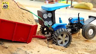 Sonalika New Tractor and B Tractor with Trolley Part4homemade tractor tractormodelremotecontrol [upl. by Philps]