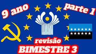 REVISÃO 9º ANO 3º BIMESTRE GEOGRAFIA PARTE 1 [upl. by Wincer]