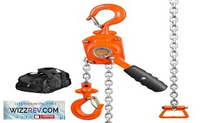 VEVOR Manual Lever Chain Hoist 12 Ton 1100 lbs Capacity 5 FT Review [upl. by Williamsen760]