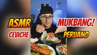 Cenando Tarde CEVICHE PERUANO Haciendo ASMR MUKBANG 😋💆🏻  Repetición live TikTok [upl. by Petta]