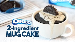 2Ingredient Oreo MUG CAKE in the Microwave 💙 In just 1 minute [upl. by Petr]