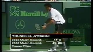 El Aynaoui vs Agassi Miami 2003 [upl. by Ardnaik]