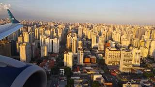 Beautiful landing at Sao paulo  Congonhas airport [upl. by Nosreip922]