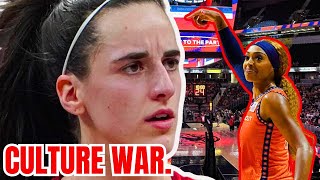 Caitlin Clark Comments On WNBA CULTURE WAR BACKLASH DiJonai Carrington ANGRY after she gets DRAGGED [upl. by Loralee]