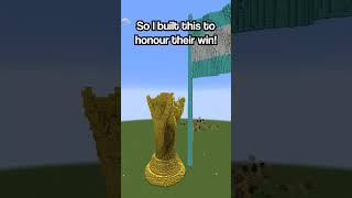 Rate this Minecraft Build World Cup 😳 shorts [upl. by Malinowski452]