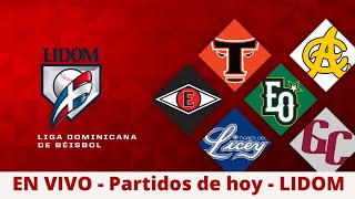 Detalles de los partidos hoy  JUEGOS LIDOM EN VIVO [upl. by Tap]