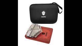 Seeds Kalimba 34 Keys Padauk Wood Pisces Mbira Instruments CC Sound Sample kalimba 칼림바 [upl. by Ybba]