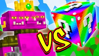 OGRO REI GIGANTE VS LUCKY BLOCK COLORIDO MINECRAFT LUCKY BLOCK CHALLENGE [upl. by Glassco]