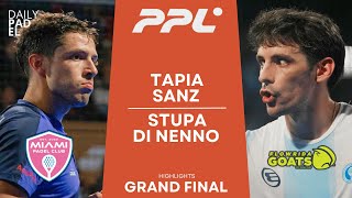 GRAND FINAL  TapiaSanz VS StupaDi Nenno  Padel Pro League  New York  Highlights [upl. by Inaluahek]