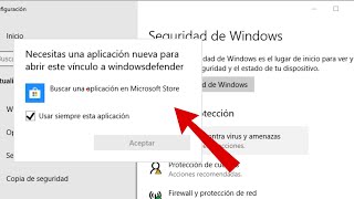 SOLUCION Necesitas una aplicación nueva para abrir este vinculo a windowsdefender [upl. by Adniram586]