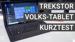 TrekStor SurfTab twin 116 VolksTablet Mein erster Eindruck  Deutsch [upl. by Llekcm48]