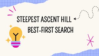 Presentasi Steepest Ascent Hill amp BestFirst Search [upl. by Shaper]