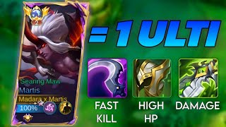 MARTIS 1 ULTIMATE FAST KILL 😎  MARTIS BEST EMBLEM AND BUILD MUST WATCH  MLBB [upl. by Veradis8]