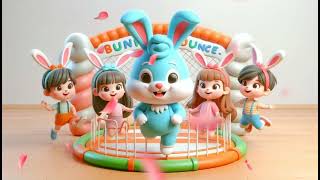 Bunny Bounce 2 A Hoppy Adventure  Cartoon Nursery Kids Song with Lyrics [upl. by Aseretairam]