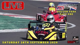 British Superkarts RACE ONE Live  Oulton Park  28th Sept 2024 [upl. by Ethelind]