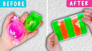 Slime Fixing With Easy Ingredients 🌈 Mixing Random Rainbow Slime ASMR  Jelly Play DIY [upl. by Pooi369]