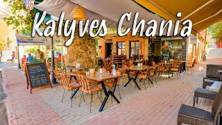 Crete Greece Chania Kalyves walking tour 4k Greece 2022 [upl. by Alger]