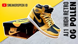 Air Jordan 1 High Retro OG quotPollenquot  On Feet amp Close Up 360 [upl. by Gamaliel]