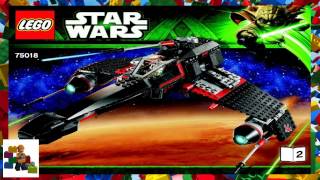 LEGO instructions  Star Wars  75018  JEK14s Stealth Starfighter Book 2 [upl. by Londoner]