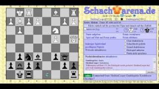 let´s play Schach  2 Blitzpartien  hängende Figuren [upl. by Airtap]