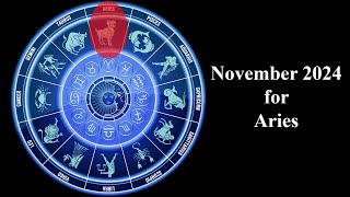 Aries Predictions for November 2024 PickaCard [upl. by Lavella]