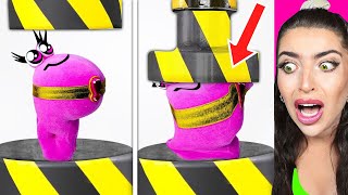 Alphabet Lore VS HYDRAULIC PRESS CRAZIEST SCIENCE EXPERIEMENTS EVER [upl. by Aehcim884]