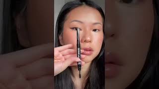 2 mins beginner Fox eye makeup [upl. by Atsirhcal]