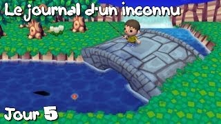 Le Journal dun Inconnu  Jour 5 La pêche et la ville  Animal Crossing S1 [upl. by Fonz211]