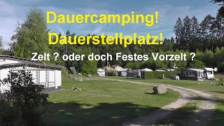 Dauercamping Aufbau feststehendes Vorzelt [upl. by Benita]