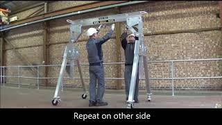 How to use an Aluminium Gantry step by step video [upl. by Anirec]