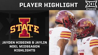 Jaylin Noel amp Jayden Higgins Midseason Highlights  2024 Big 12 Football [upl. by Dercy]