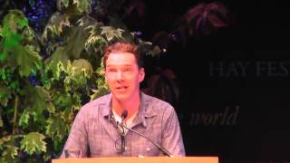 1 of 2  Benedict Cumberbatch and Louise Brealey read Chris and Besse at Letters Live Hay Festival [upl. by Eibocaj]