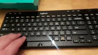 LOGITECH K360 wireless keyboard unboxing [upl. by Ioved915]