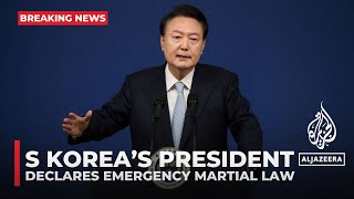 South Korea’s president declares emergency martial law [upl. by Iclek]