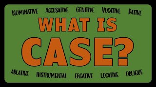 What is Grammatical Case [upl. by Nueormahc]