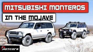 Trail Testing Two Mitsubishi Monteros On The Mojave Road  Day 1 [upl. by Atinek]